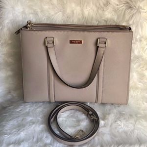 KATE SPADE Bury Lane Briefcase/Satchel Bag - Tusk